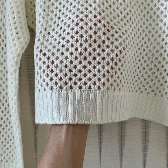 Knit mesh sweater in Ivory. Size small. NWOT - Picture 2 of 5